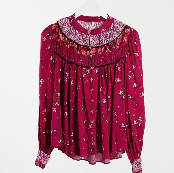 NWT Free People Paloma Blouse - Picture 2 of 2